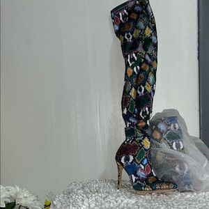 Colorful Patterned Women's Boots